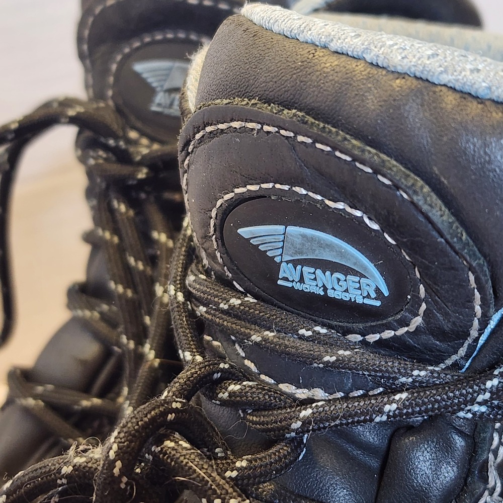 Framer Composite Toe Work Boots Avenger Black Women size 8 moderate condition - Picture 5 of 16